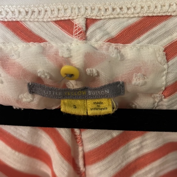 Anthropologie Little Yellow Button striped top - Picture 2 of 4